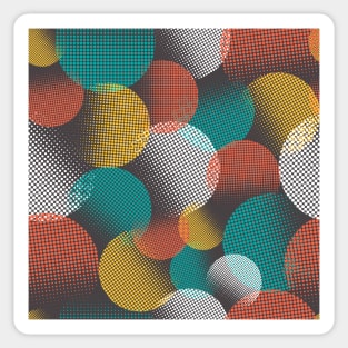 colorful Seamless dot Patterns Sticker